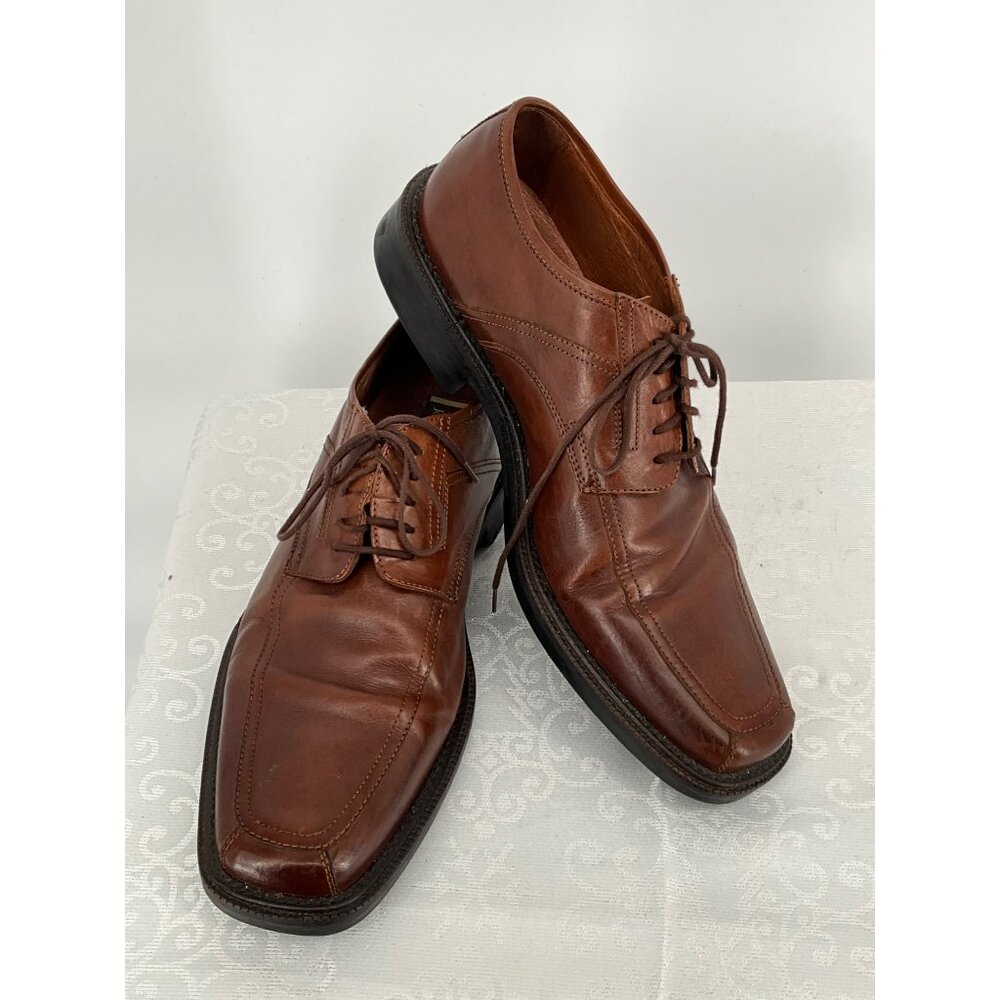 Johnston & Murphy Mens Brown Leather Dress Shoes Size 10 M
